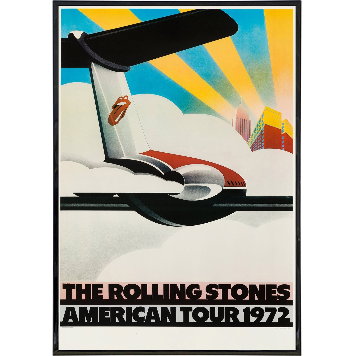 Rolling Stones 1972 Tour Poster Print - Shady Front