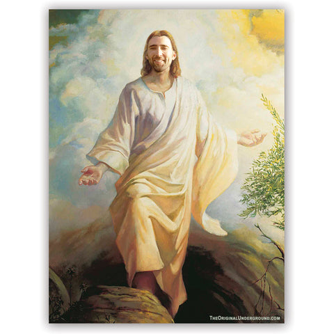 Saint Nic Cage Sticker - The Original Underground / theoriginalunderground.com