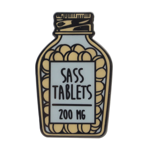 Sass Tablets Enamel Pin - The Original Underground / theoriginalunderground.com