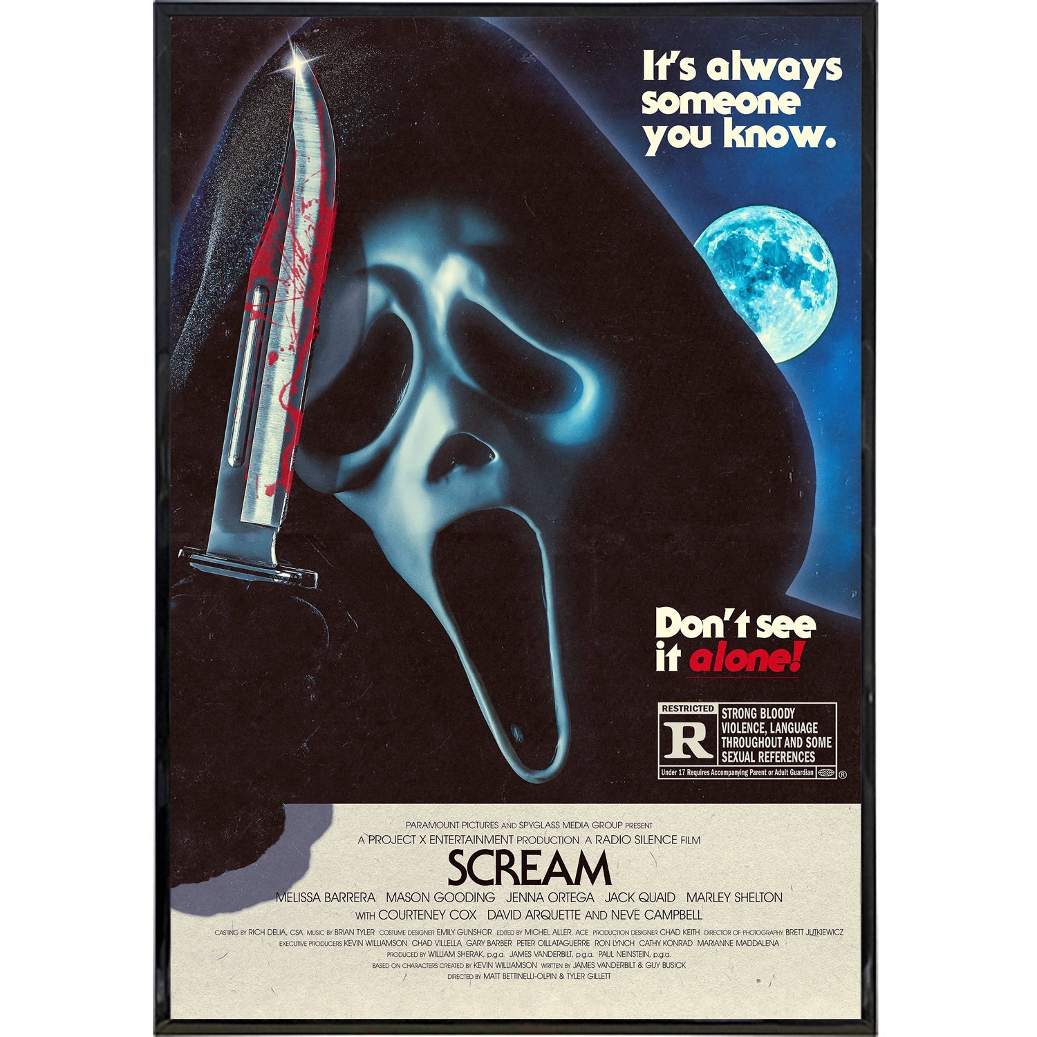 Scream Film Poster Print - Shady Front