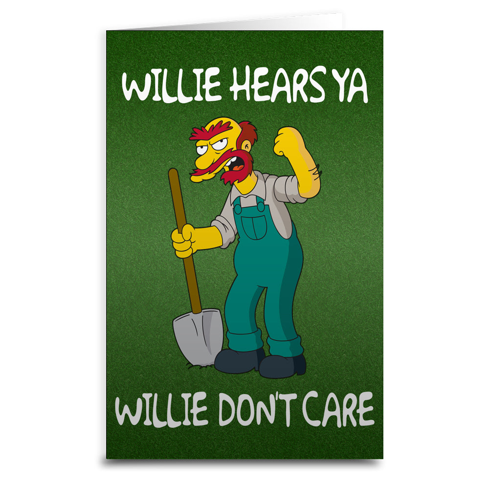 The Simpsons Groundskeeper Willie Greeting Card - The Original Underground