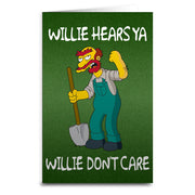 The Simpsons Groundskeeper Willie Card - The Original Underground / theoriginalunderground.com