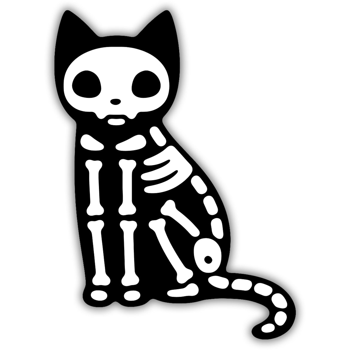 Skeleton Cat Sticker - The Original Underground