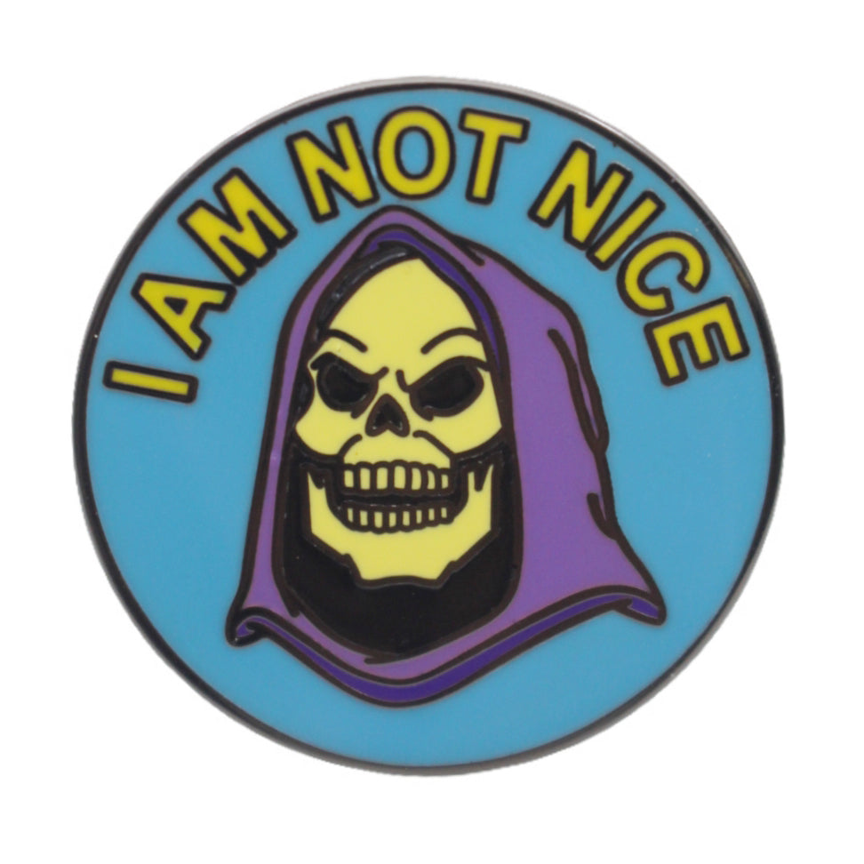 Skeletor "I Am Not Nice" Enamel Pin - The Original Underground