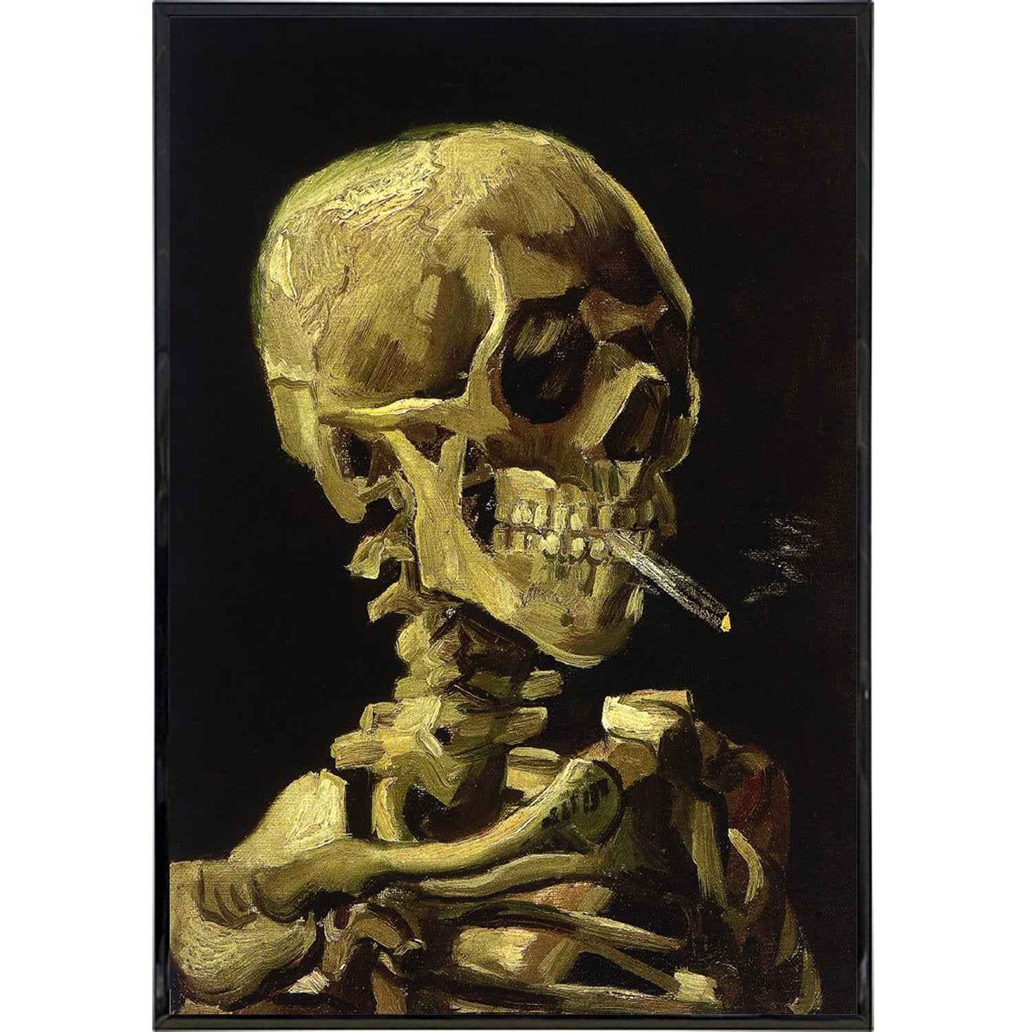 Smoking Skeleton by Vincent van Gogh Print - The Original Underground