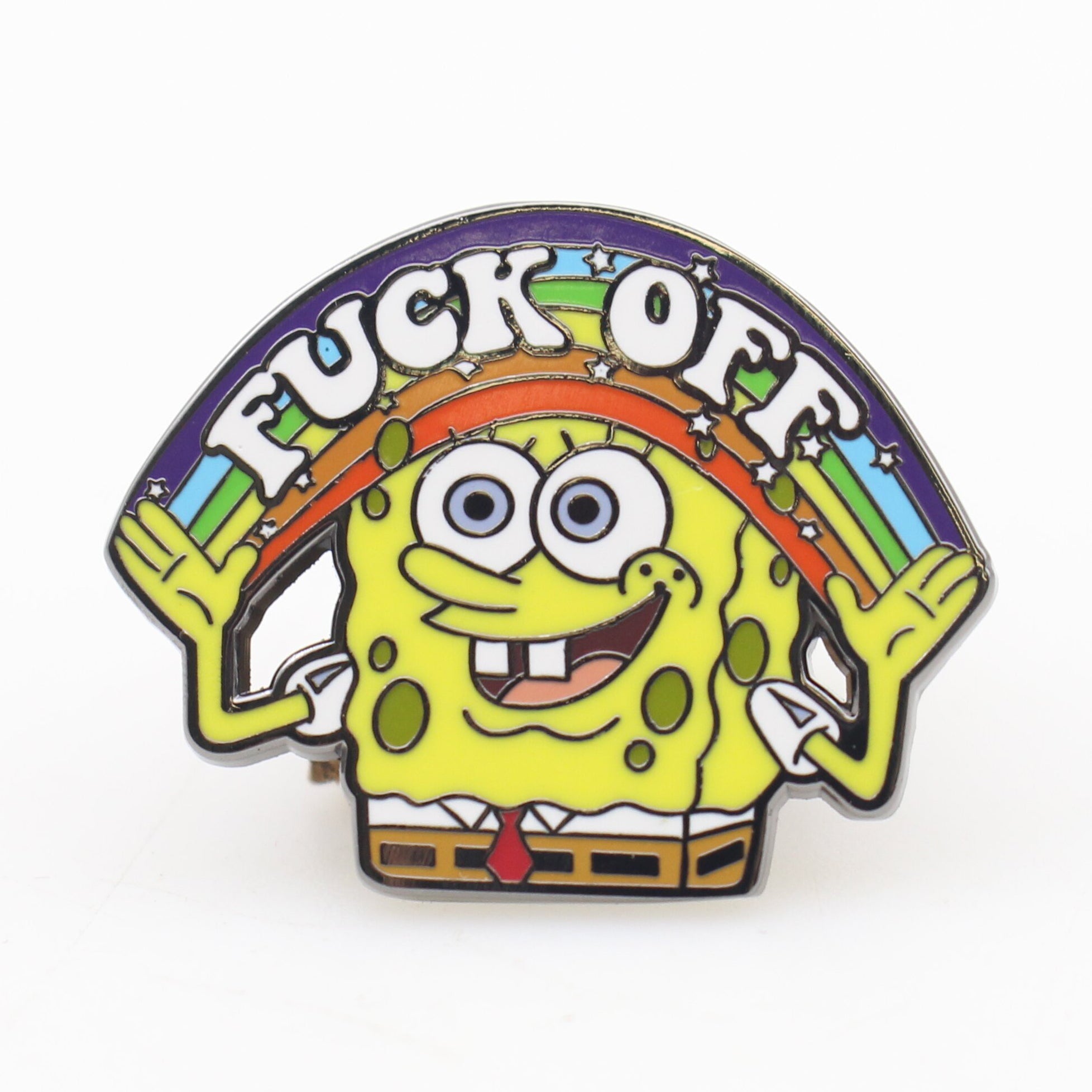 SpongeBob "F--k Off" Enamel Pin - The Original Underground