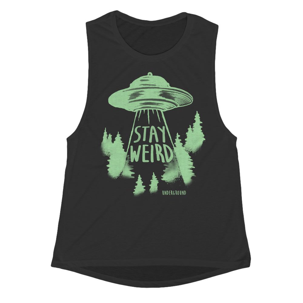 Stay Weird Girls Tank - Shady Front