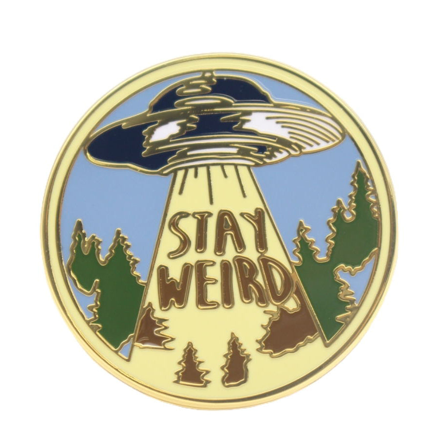 Stay Weird Enamel Pin - Shady Front