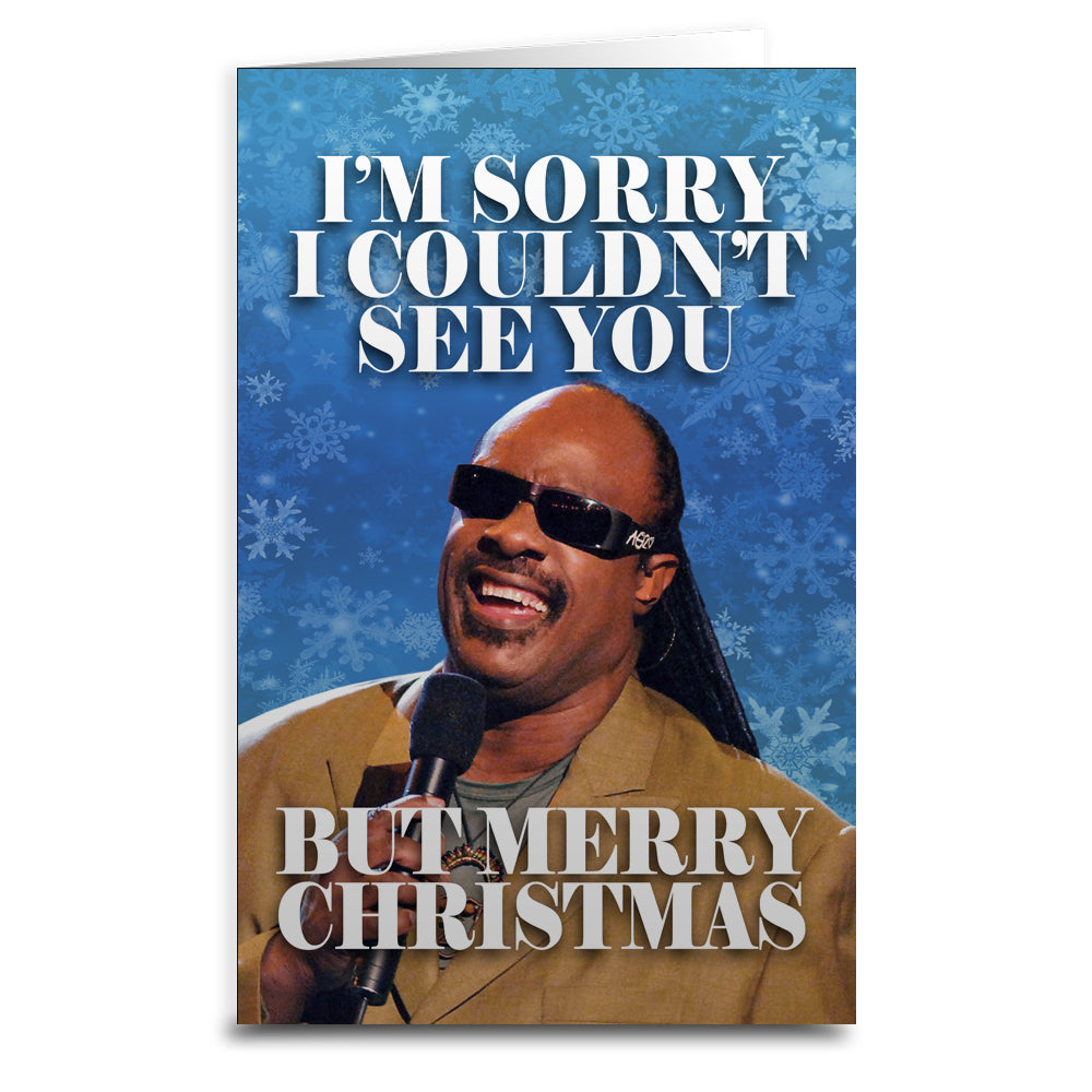 Stevie Wonder "Couldn't See You" Christmas Greeting Card - The Original Underground