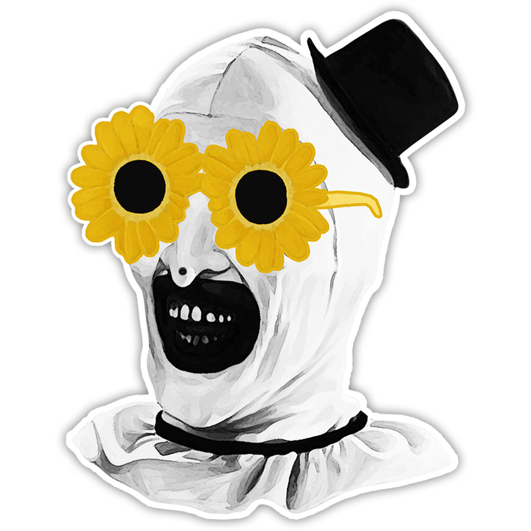 Terrifier Inspired Art the Clown Sticker - Shady Front