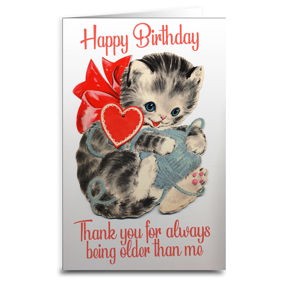 Thanks for Being Older Birthday Greeting Card - Shady Front
