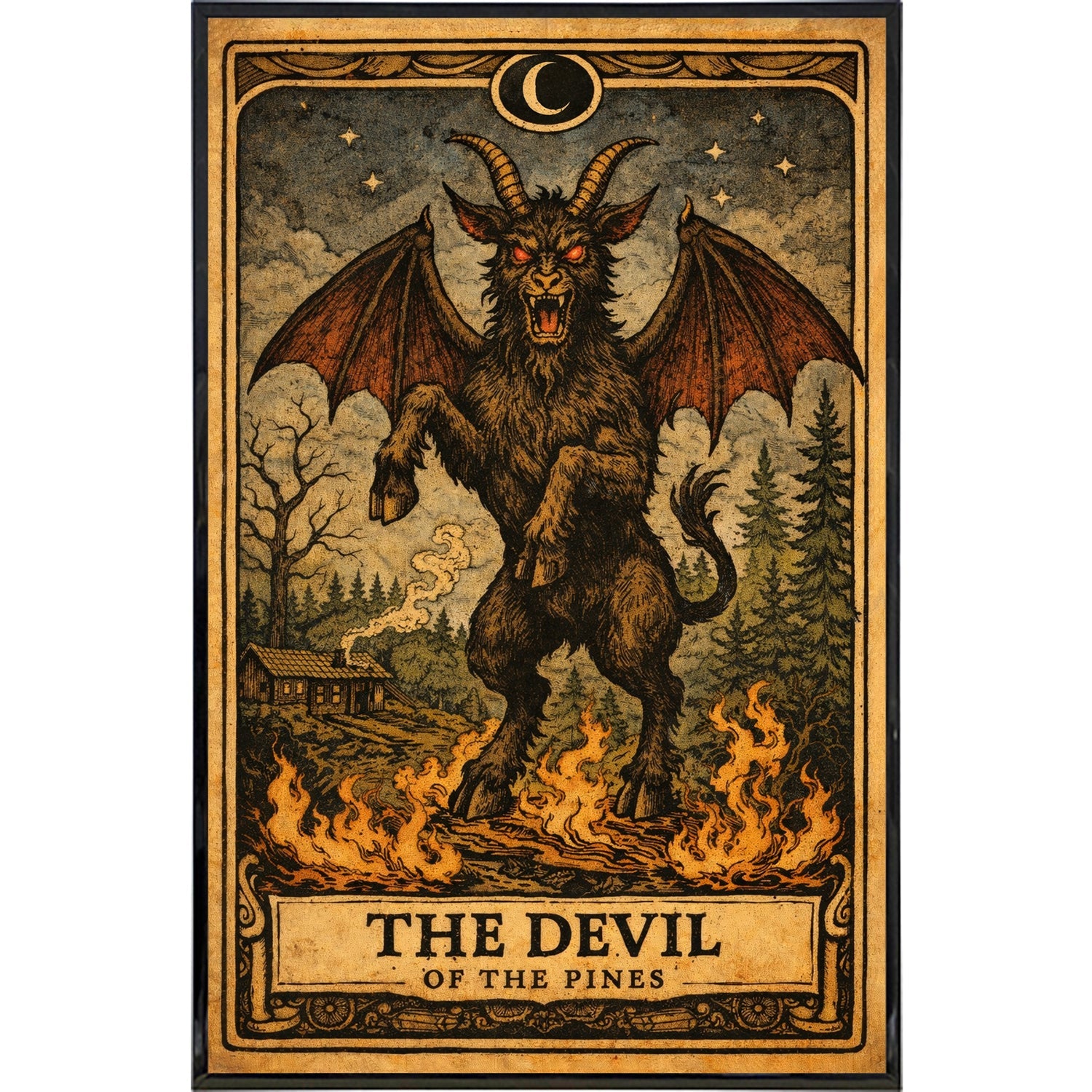 The Jersey Devil Tarot Card Print - The Original Underground