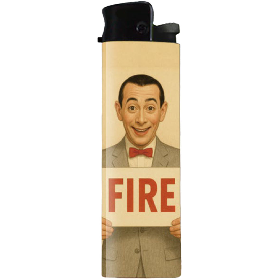 Wholesale "Word of the Day is Fire" Peewee Herman Lighter - Front
