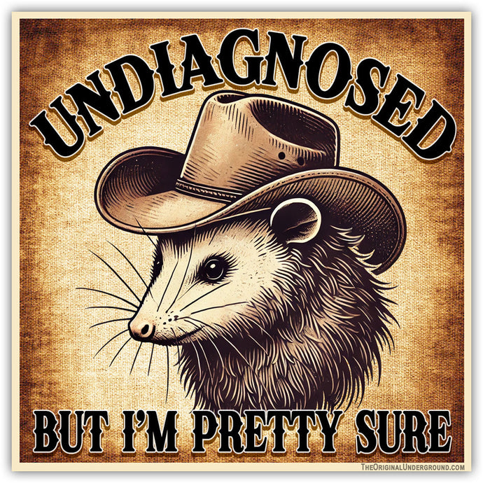 Undiagnosed but I'm Pretty Sure Sticker – The Original Underground