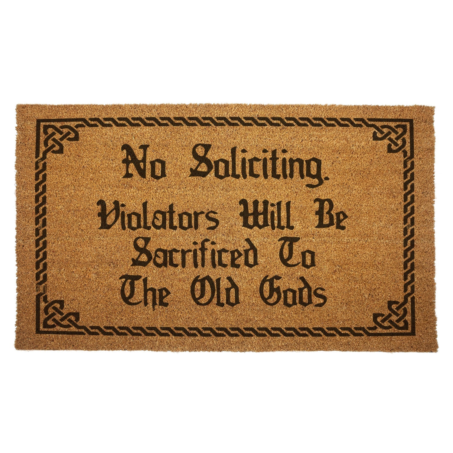 Violators Will Be Sacrificed Door Mat - Shady Front