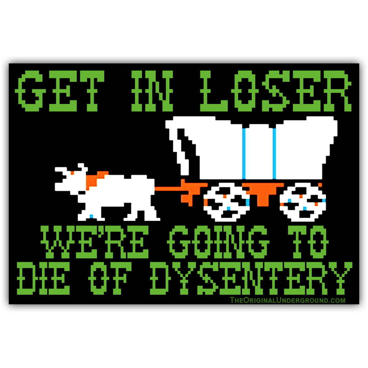 We're Going to Die of Dysentery "Oregon Trail" Car Magnet | The ...