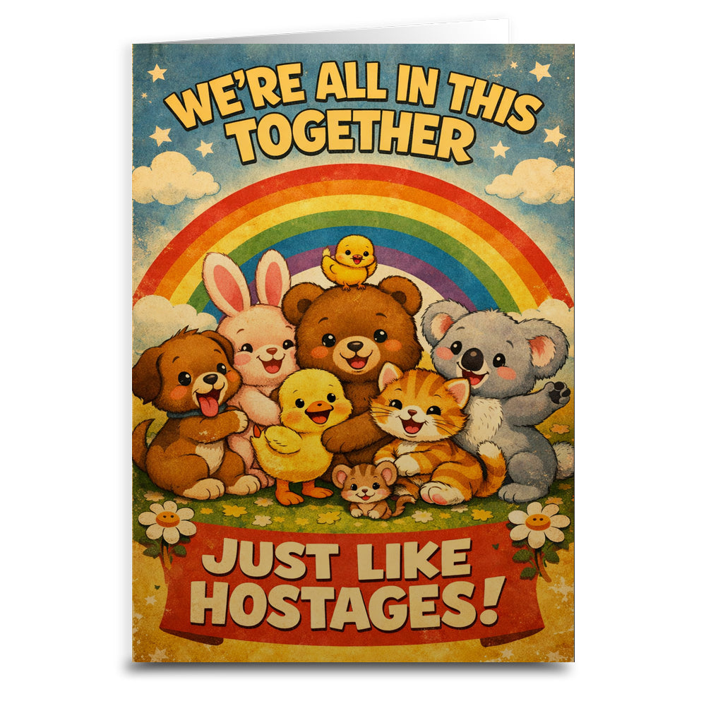We're In This Together Like Hostages Card - The Original Underground