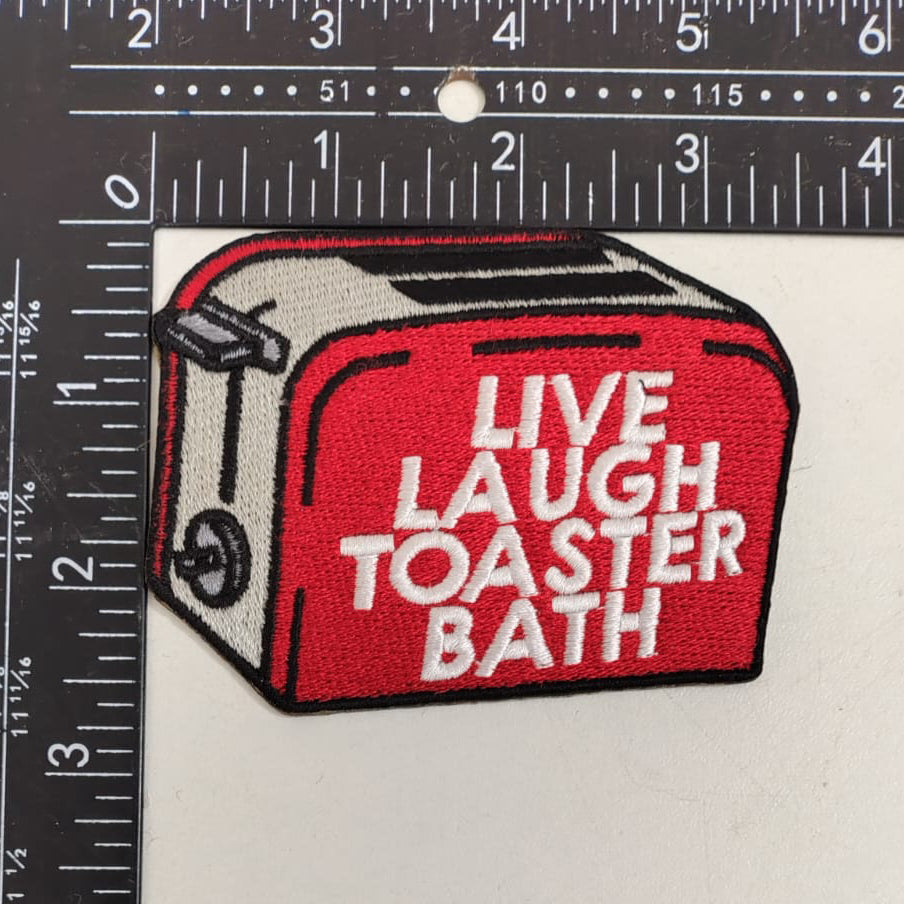 Live Laugh Toaster Bath Patch - Shady Front