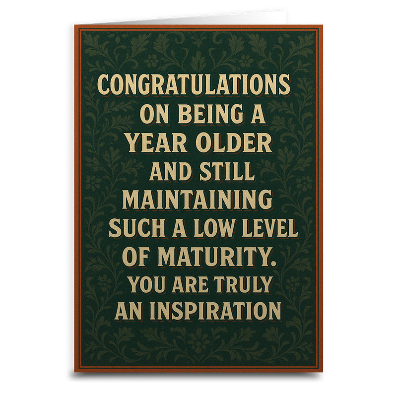 Carte d'anniversaire « Tu es une véritable source d'inspiration »