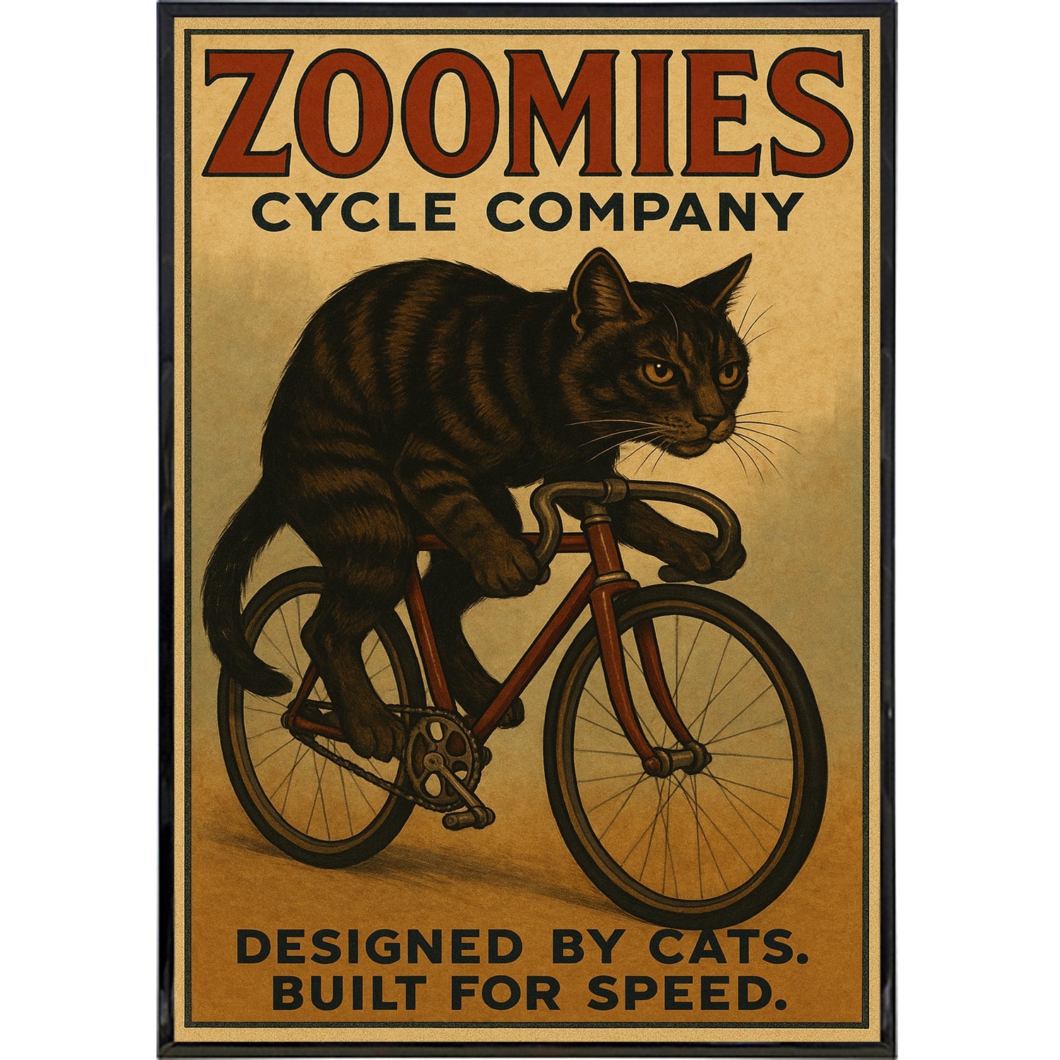 Zoomies Cycle Company Poster Print - Shady Front