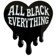 All Black Everything Heart Enamel Pin - The Original Underground