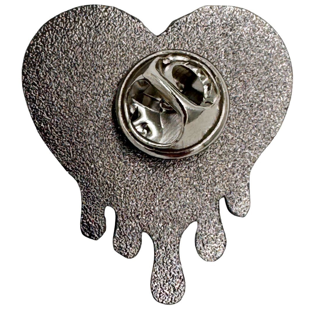 All Black Everything Heart Enamel Pin - The Original Underground