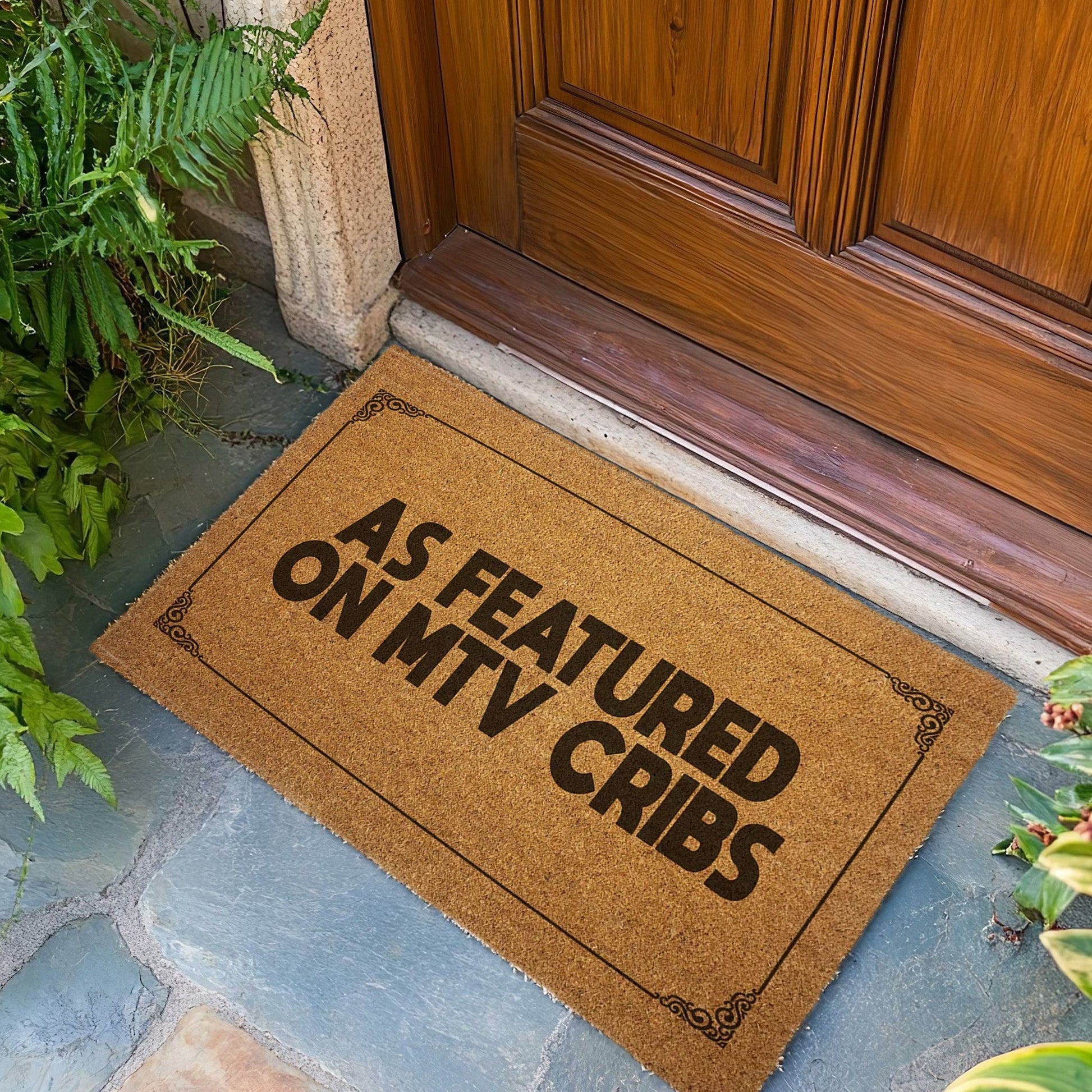 As Featured on Cribs Door Mat - Shady Front