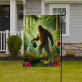 Bigfoot in the Garden Garden Flag - The Original Underground