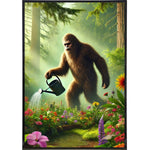 Bigfoot in the Garden Poster Print - The Original Underground