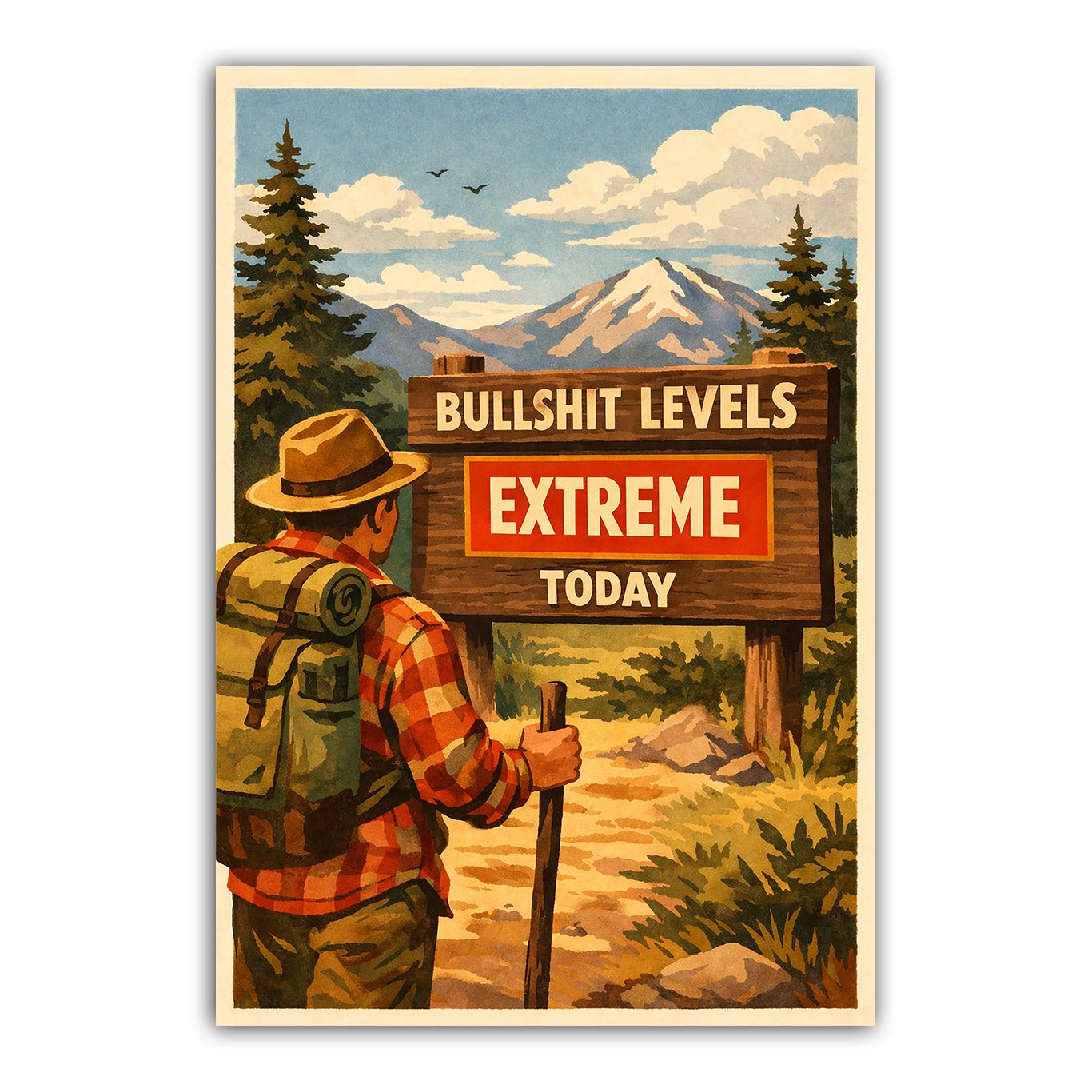 Bullsh - t Levels Extreme Today Sticker - The Original Underground