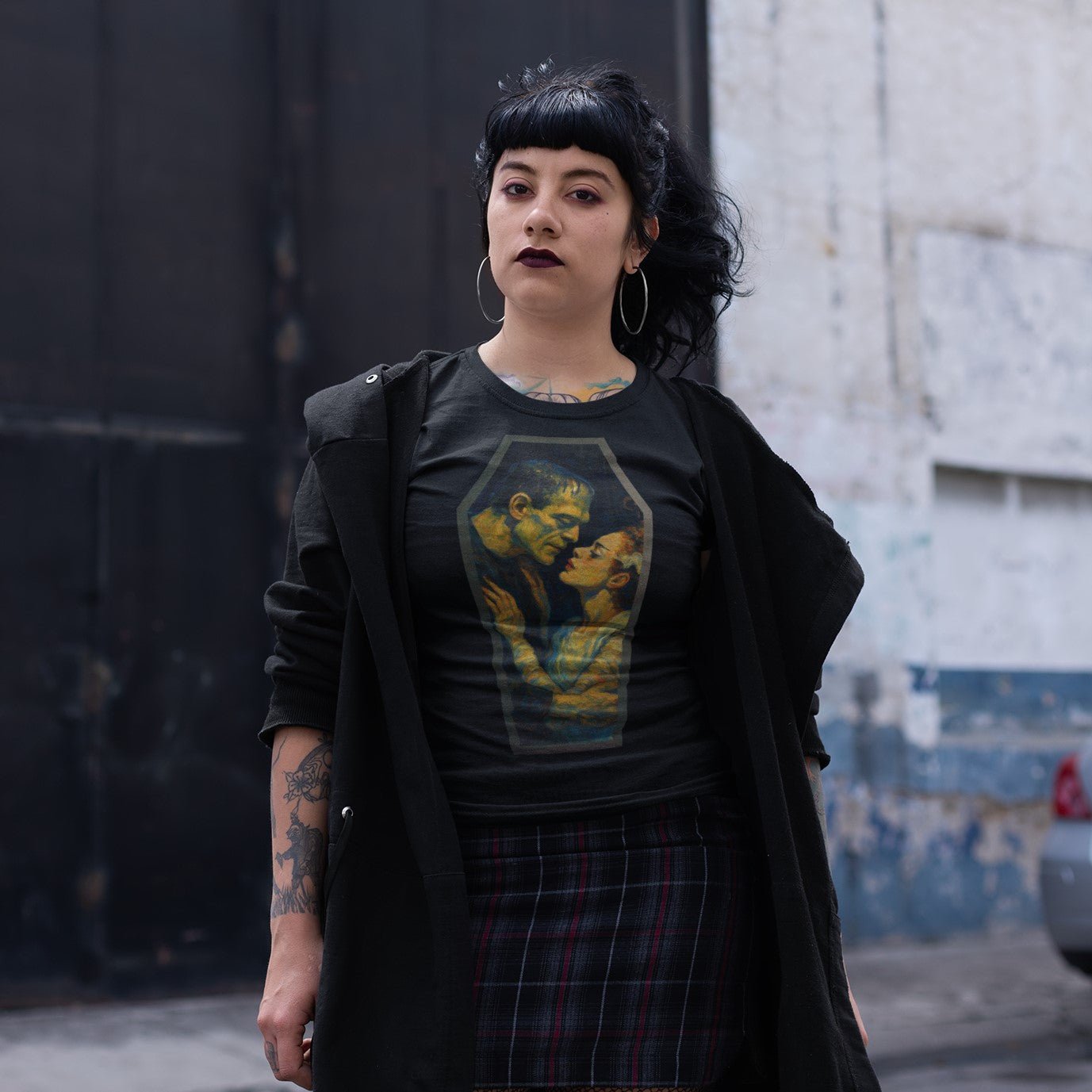 Frankenstein and His Bride T-Shirt - The Original Underground
