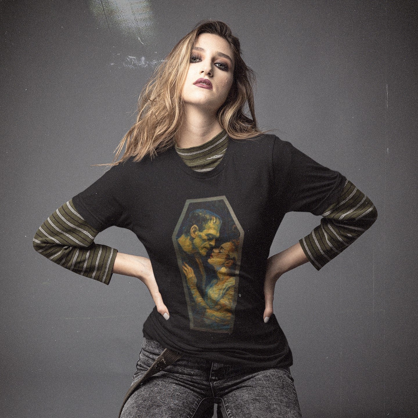 Frankenstein and His Bride T-Shirt - The Original Underground