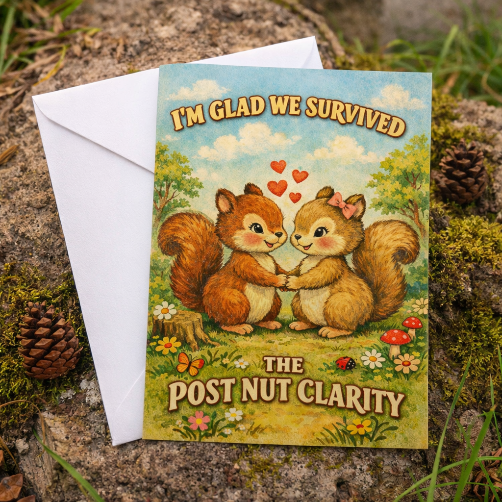 I'm Glad We Survived the Post Nut Clarity Card - The Original Underground