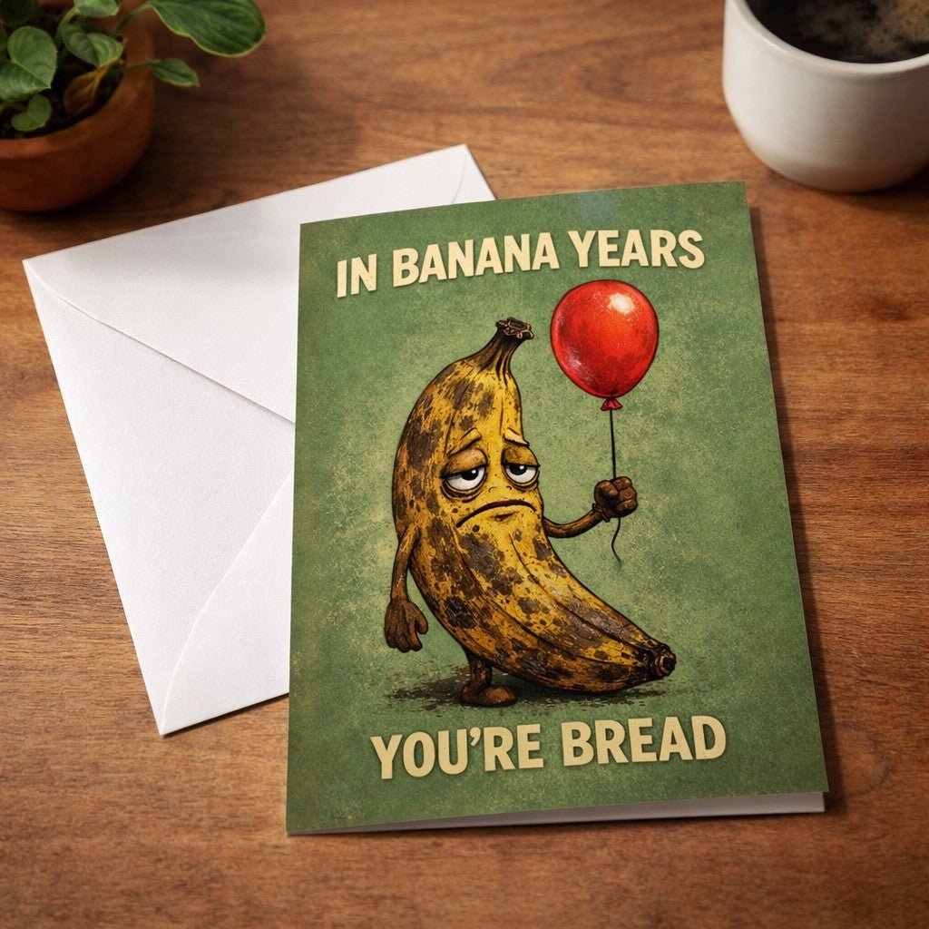 In Banana Years You're Bread Birthday Card - The Original Underground