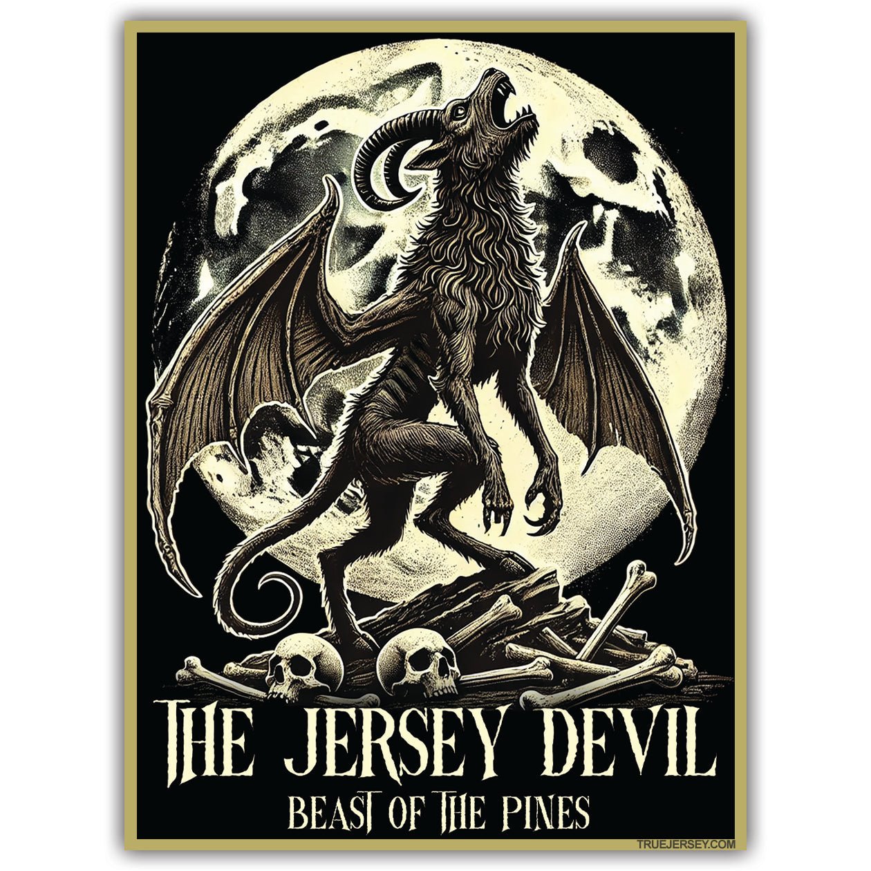 Jersey Devil Beast of the Pines Car Magnet - The Original Underground