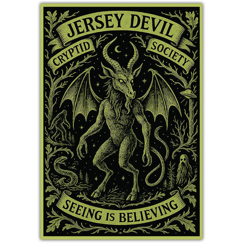 Jersey Devil Cryptid Society Car Magnet - The Original Underground