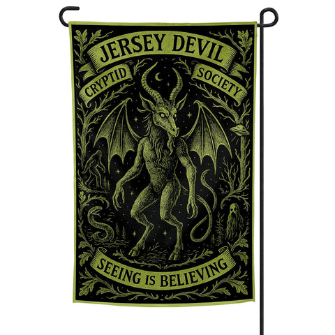 Jersey Devil Cryptid Society Garden Flag - The Original Underground