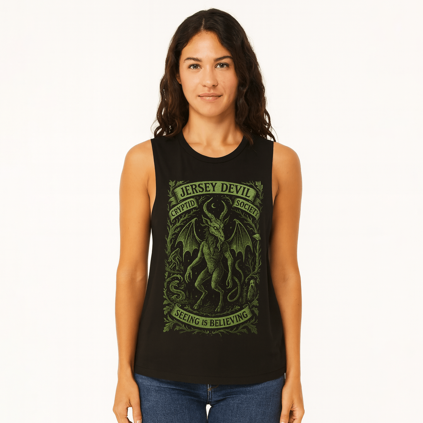 Jersey Devil Cryptid Society Girls Tank - The Original Underground