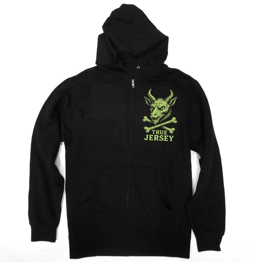 Jersey Devil Cryptid Society Zip Up Hoodie - The Original Underground