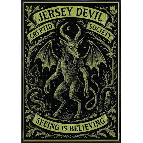 Jersey Devil Cryptid Society Poster Print - The Original Underground