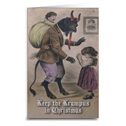 Keep the Krampus in Christmas Greeting Card - The Original Underground