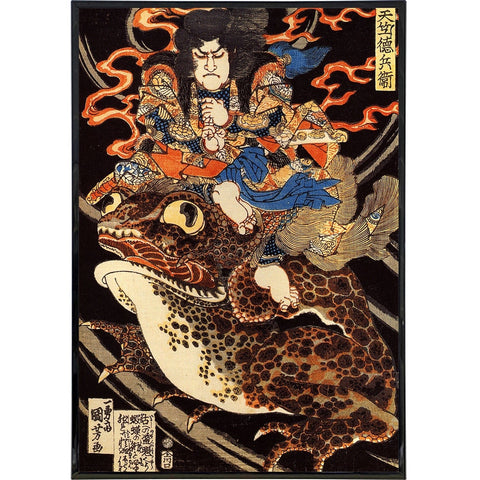 Kuniyoshi Utagawa "Samurai Frog" Poster Print - The Original Underground