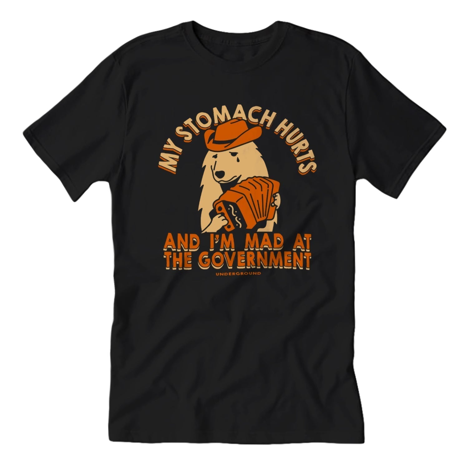 My Stomach Hurts and I'm Mad at the Government T-Shirt - The Original Underground