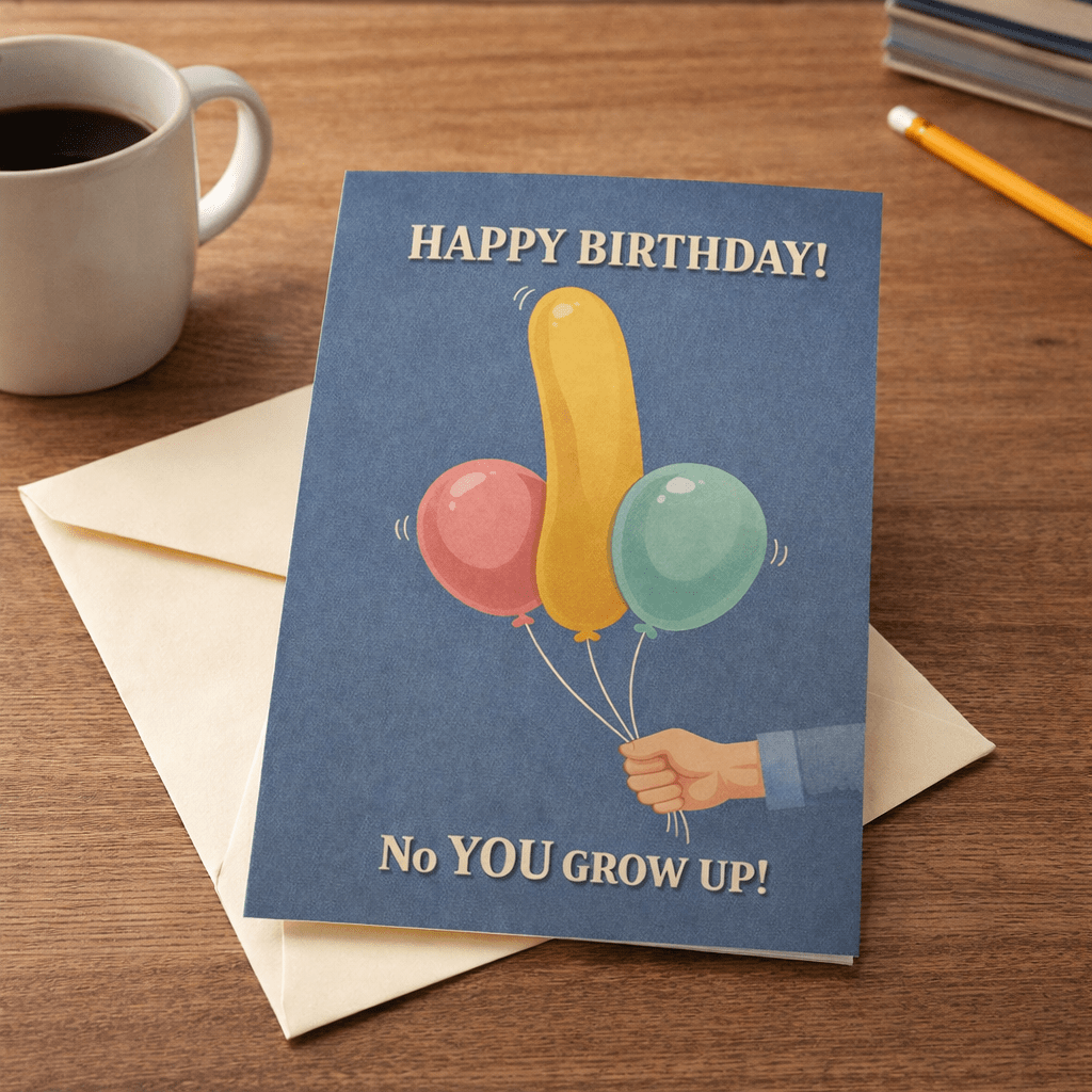 No You Grow Up Birthday Card - The Original Underground