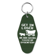 Oregon Trail "Going to Die of Dysentery" Room Keychain - The Original Underground