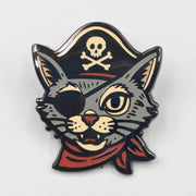 Pirate Cat Enamel Pin - The Original Underground