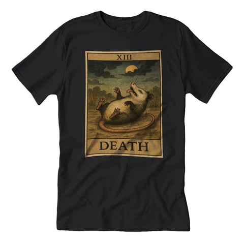 Possum Playing Death Tarot T-Shirt - The Original Underground