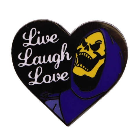 Skeletor "Live, Laugh, Love" Enamel Pin - The Original Underground