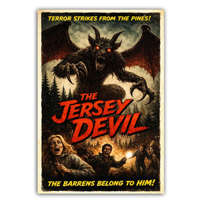 The Jersey Devil Horror Movie Poster Sticker - The Original Underground