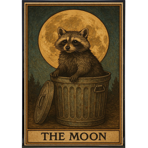 The Moon Raccoon Tarot Original Poster Print - The Original Underground